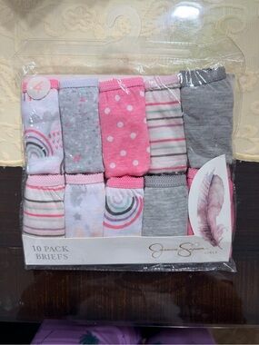 Jessica Simpson Girls Underwear Pack in Pink and White